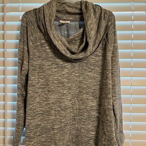 Gray Cowl Neck Sweater